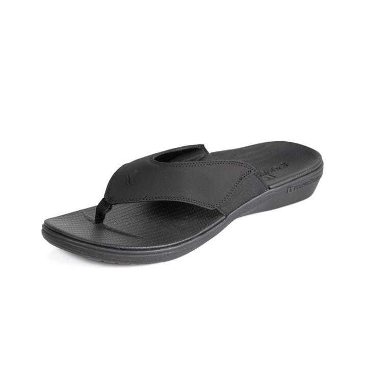 powerstep orthotic arch supporting sandals for men, black sandals 