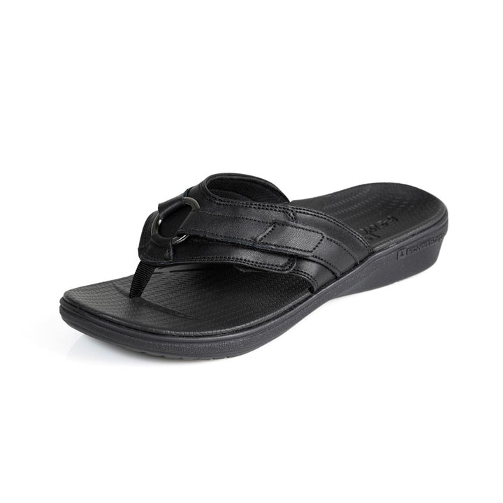 powerstep orthotic arch supporting fashion dress sandals for women, black fashion dress sandals 