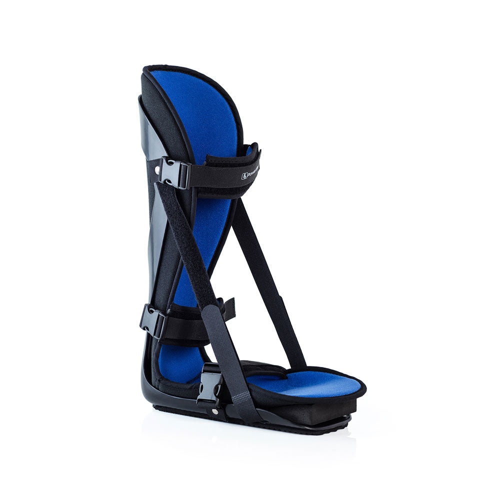 PowerStep Plantar Fasciitis Night Splint for men and women, stretches the plantar fascia to reduce inflammation and pain, comfortable and breathable during night time use, fits right or left foot, polypropylene shell, polyurethane foam, nylon hook and loop closure, polyester fabric, polyester webbing, release buckle, Plantar Fasciitis, Achilles Tendonitis, Acute Injury &amp; Post Op