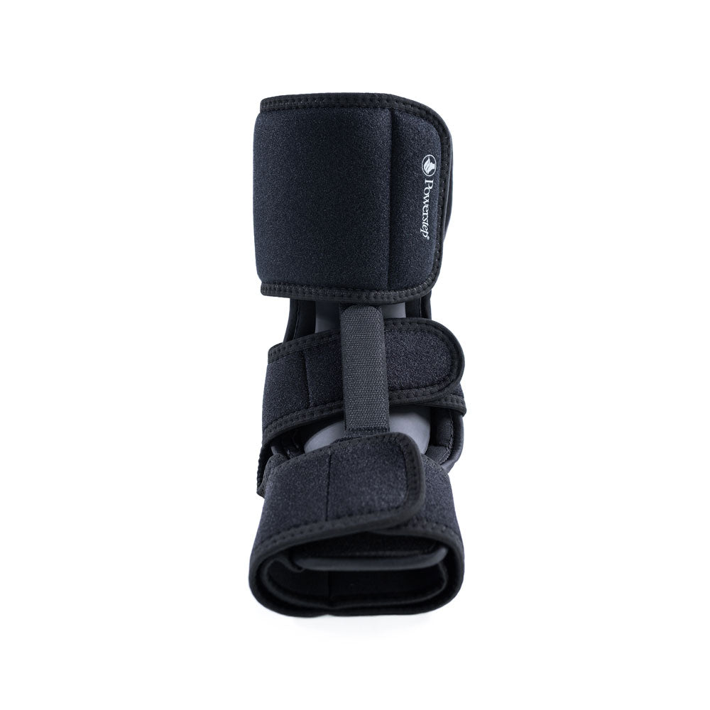 PowerStep Dorsal Night Splint for men and women, stretches the plantar fascia to reduce inflammation and pain, less bulky than traditional night splints, relief of pain and discomfort associated with plantar fasciitis and achilles tendonitis, Plantar fasciitis (mild to severe or chronic), Achilles tendonitis, heel and arch pain, calf muscle cramps, muscle tightening, and runners’ cramps, adjustable flexion strap for adjustable closures and controlled stretch