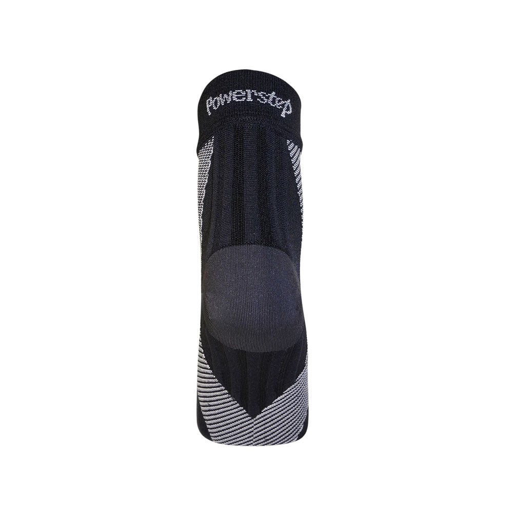 PowerStep Plantar Fasciitis Support Sleeve alleviates arch and heel pain or plantar fasciitis, ribbed bands for extra achilles and arch support, slight compression, can be worn under socks