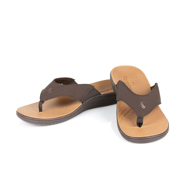 powerstep orthotic arch supporting sandals for men, brown sandals 