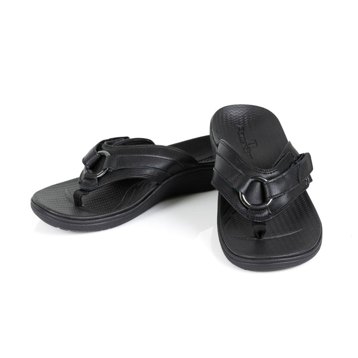 powerstep orthotic arch supporting fashion dress sandals for women, black fashion dress sandals 